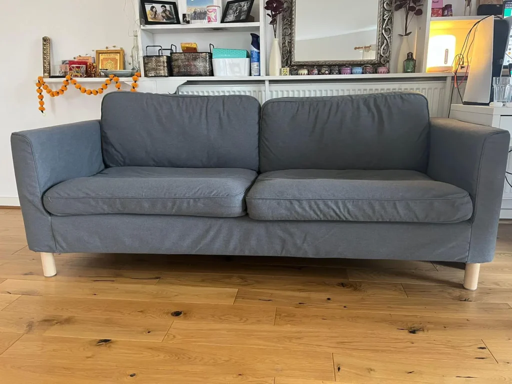 Large 3-Seater Grey Sofa – IKEA Model