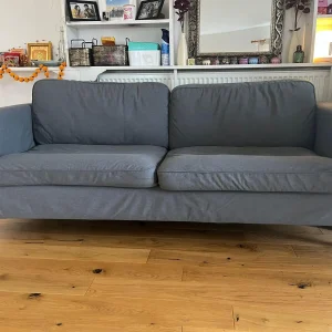 Large 3-Seater Grey Sofa - IKEA Model
